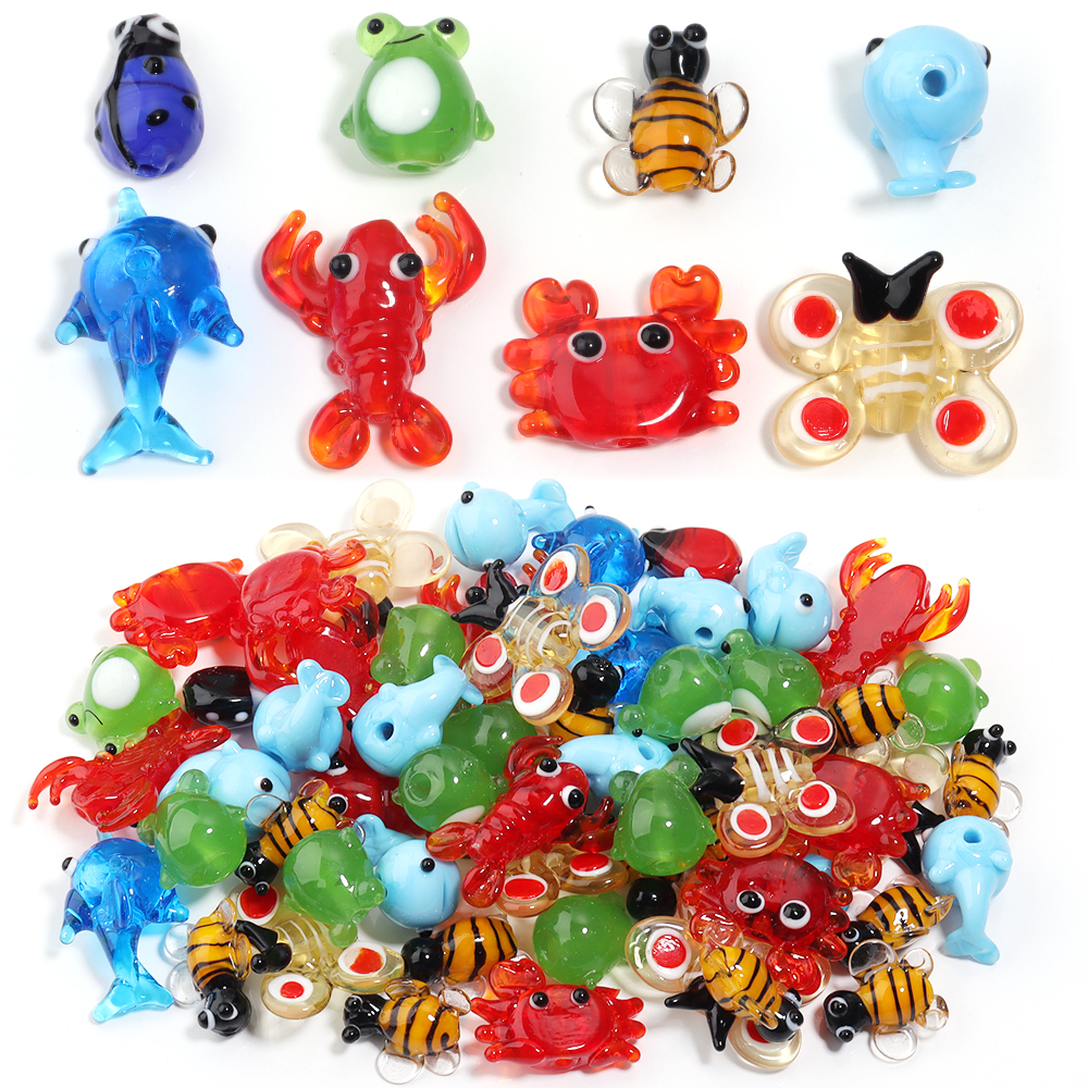 Aquarium Marine - 2Pcs Glass Pendant Marine Animal Aquarium