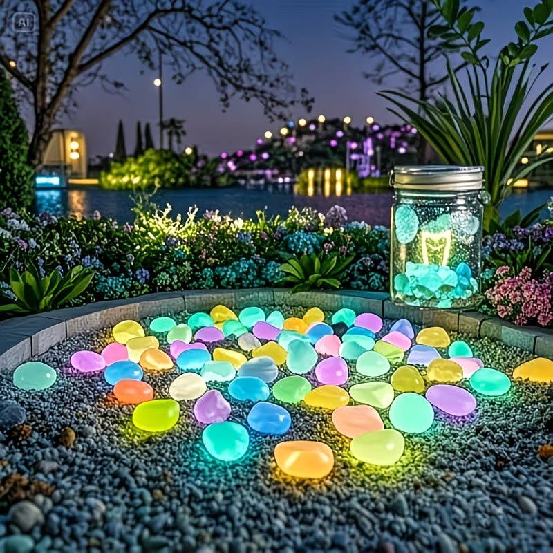 300PCS Luminous Pebble Set,0.9 - Aquarium Marine Plants recension och pris