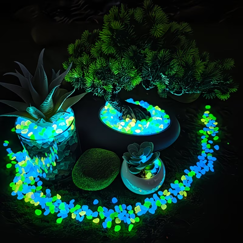 300PCS Luminous Pebble Set,0.9 - Aquarium Marine Plants recension och pris
