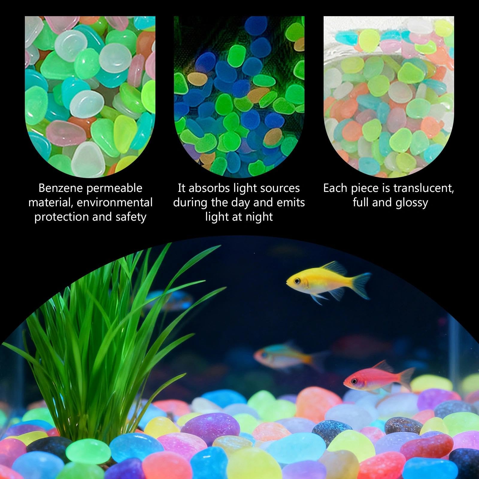 Potted Plants Glow In The Dark - Aquarium Marine Plants recension och pris