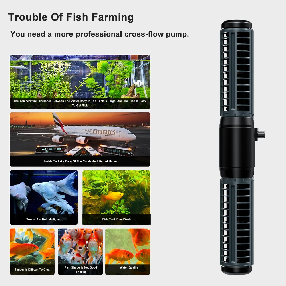 Jebao Jecod 2024 New DCW Serie - Marine Aquarium Wave Maker recension och pris