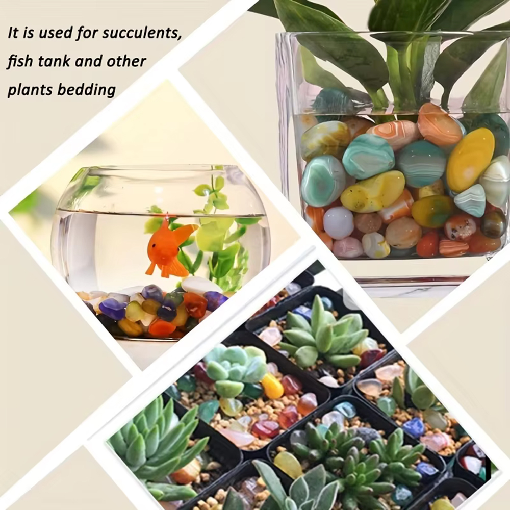 Natural Stone Tumbled Agate Gr - Aquarium Marine Plants recension och pris