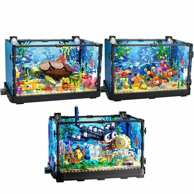 Fish Tank Building Block Set w - Aquarium Marine recension och pris