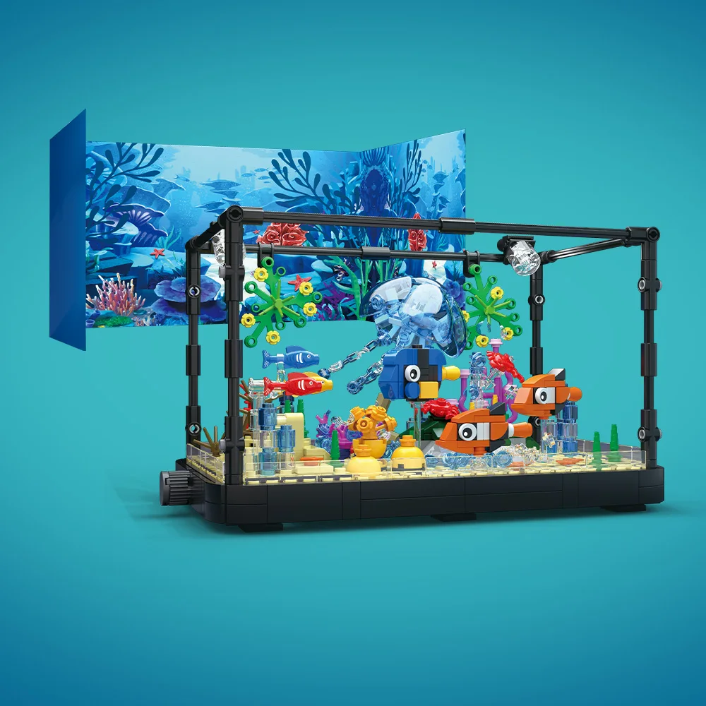 Fish Tank Building Block Set w - Aquarium Marine recension och pris