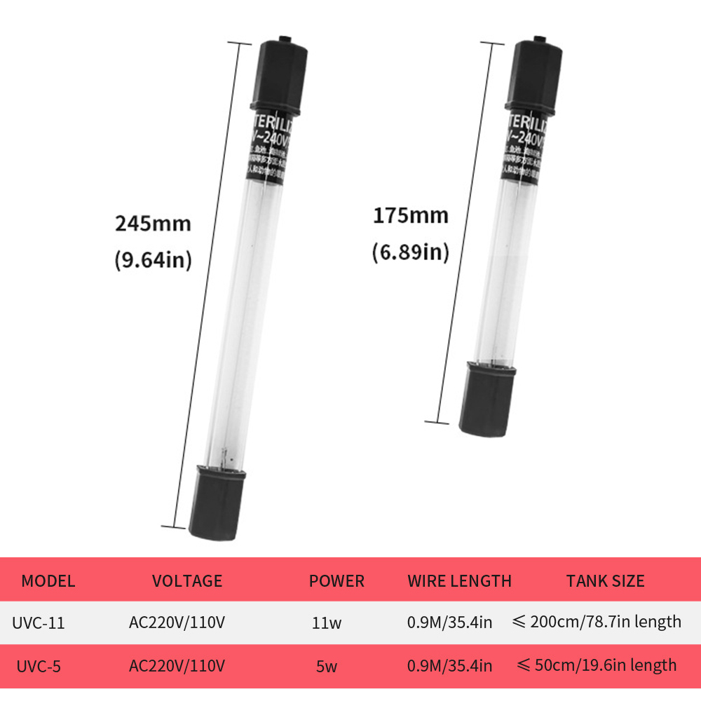 5W/11W Aquarium Clean Light UV - Marine Aquarium Uv Light recension och pris