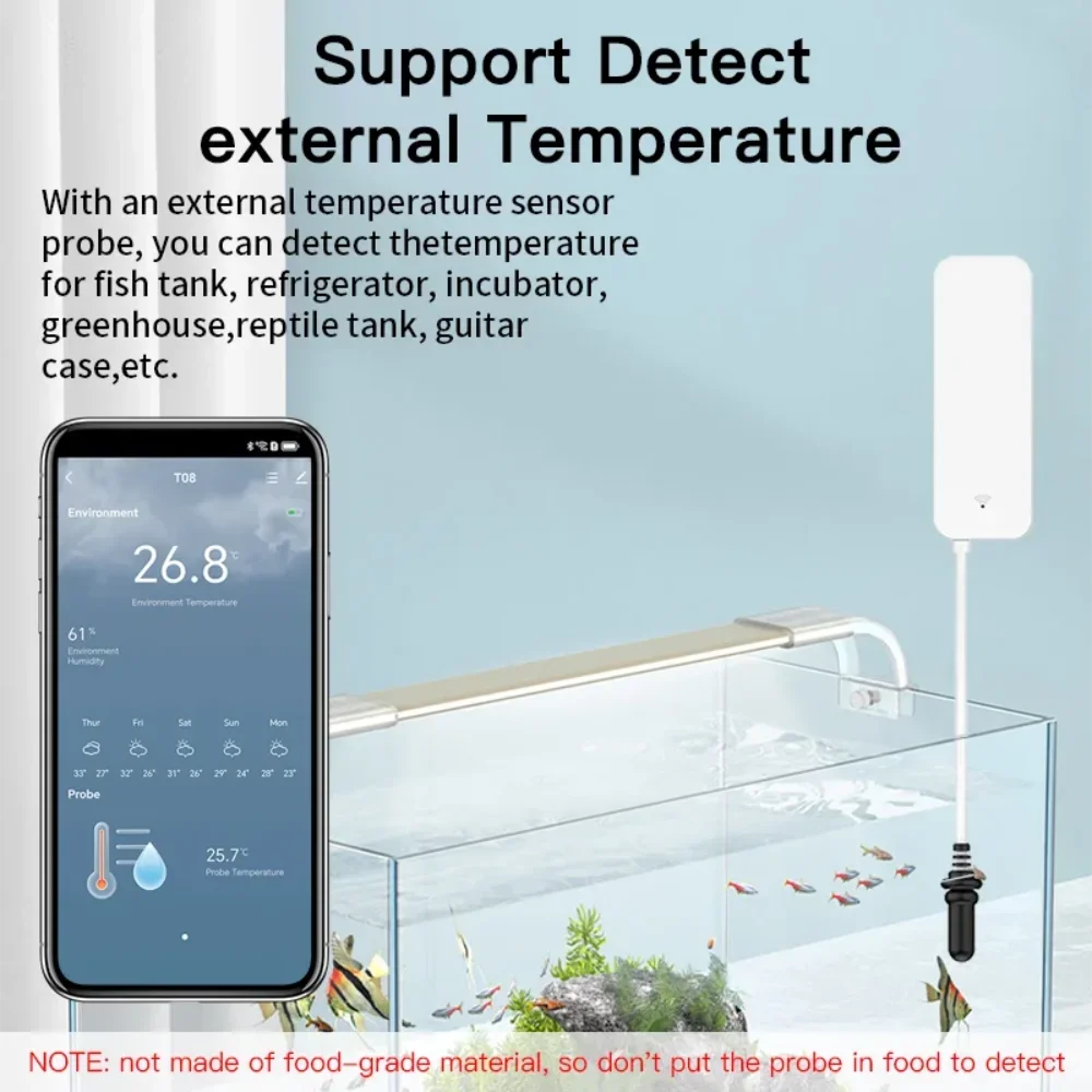 Tuya WiFi Temperature Humidity - Aquarium Marine Plants recension och pris